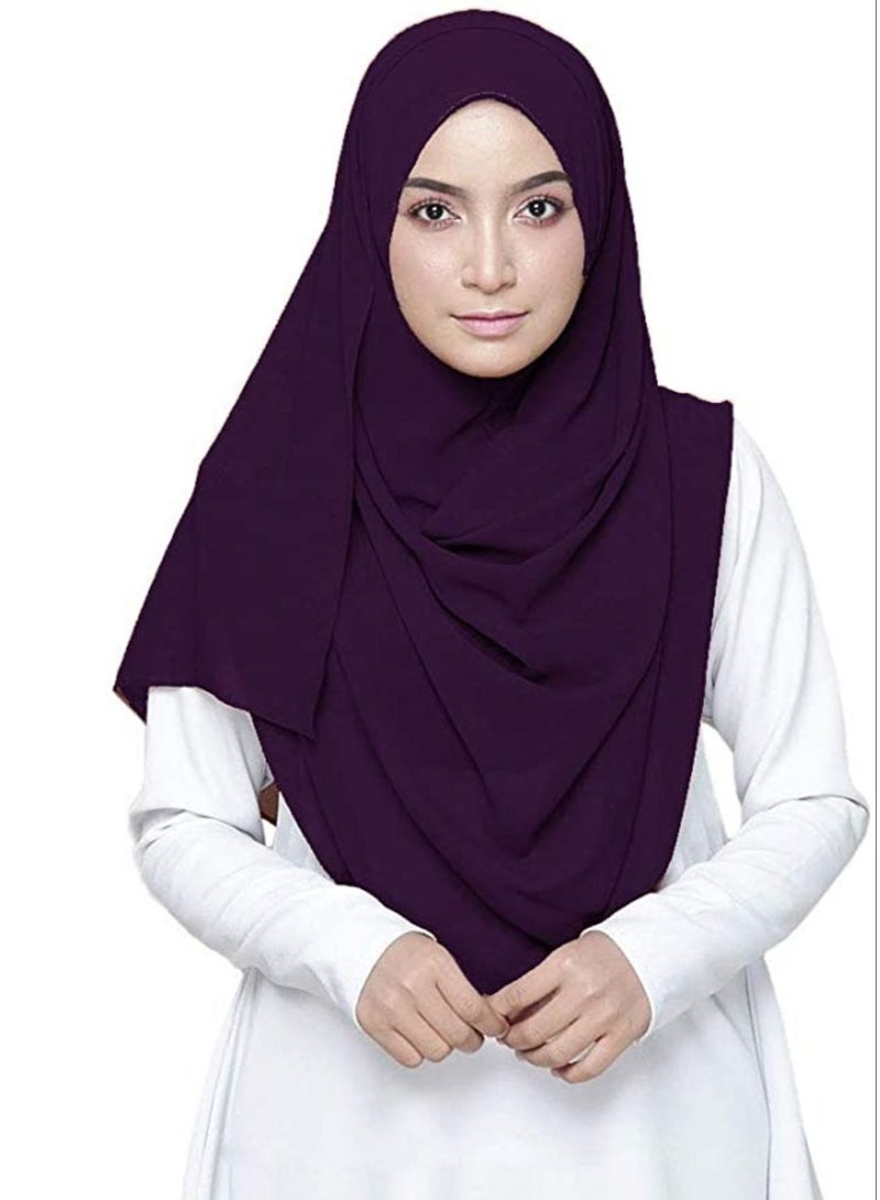 ELTRAZONE Hijab Scarfs for Women Head Scarf Muslim Head Wraps - Image 2