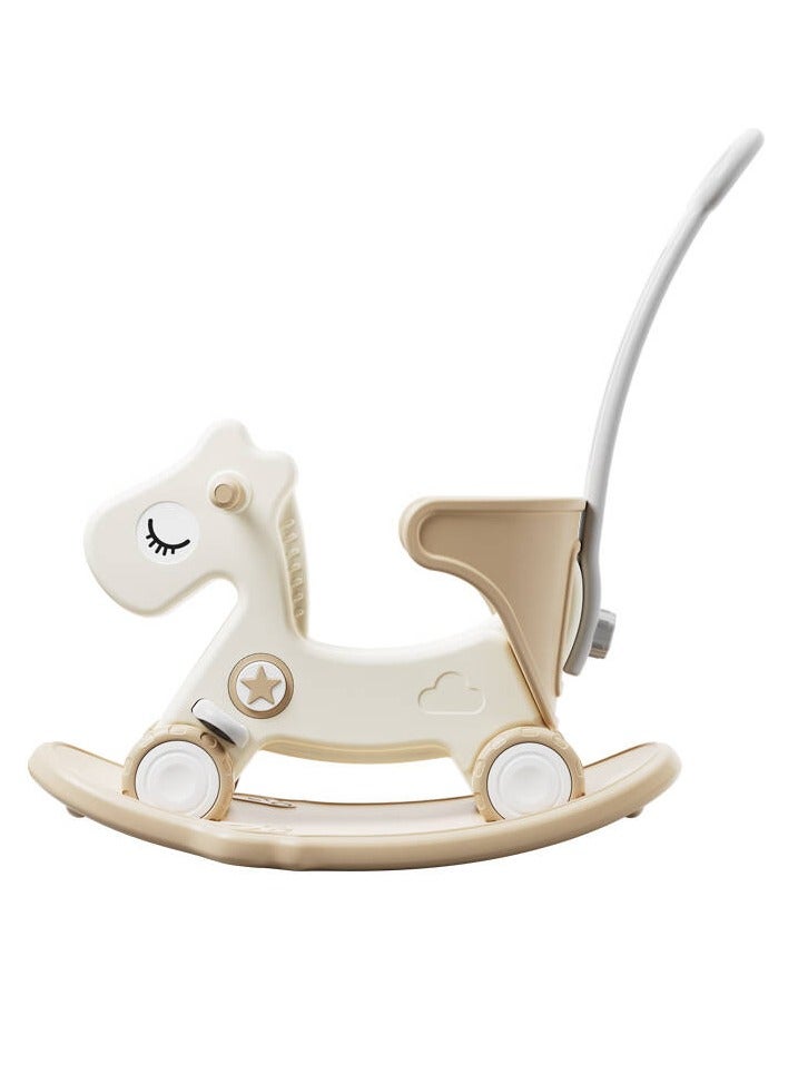 FULL JOY Rocking Horse With Backrest For  Toddler Baby  With Detachable Balance Board And Footrest 3*1 - Image 1