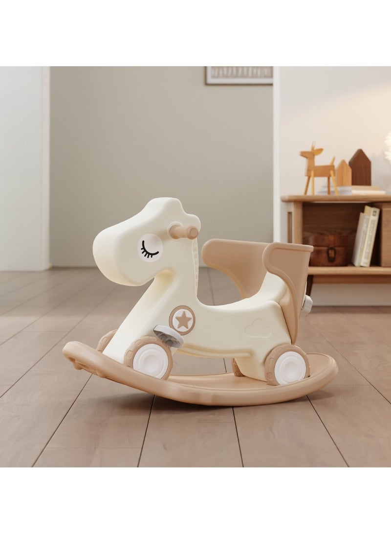 FULL JOY Rocking Horse With Backrest For  Toddler Baby  With Detachable Balance Board And Footrest 3*1 - Image 5