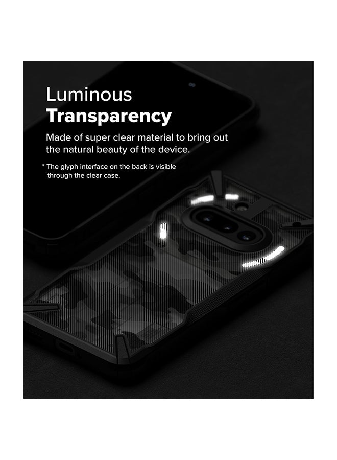 Ringke Fusion-X For Nothing Phone (3a) Case, Anti-Scratch Dual Coating Advanced Rugged Hybrid Heavy Duty Bumper Phone Case Cover -Camo Black Camo Black - Image 5