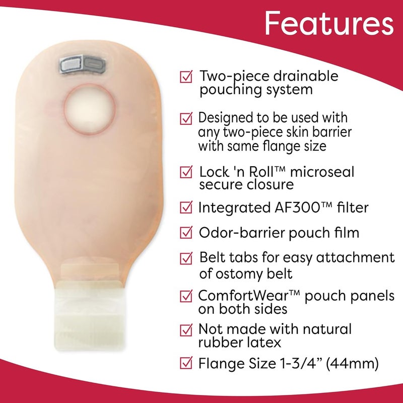 Hollister New Image Lock 'n Roll Drainable Pouch - Beige, 1-3/4" (44 mm), 10 Count - Image 2