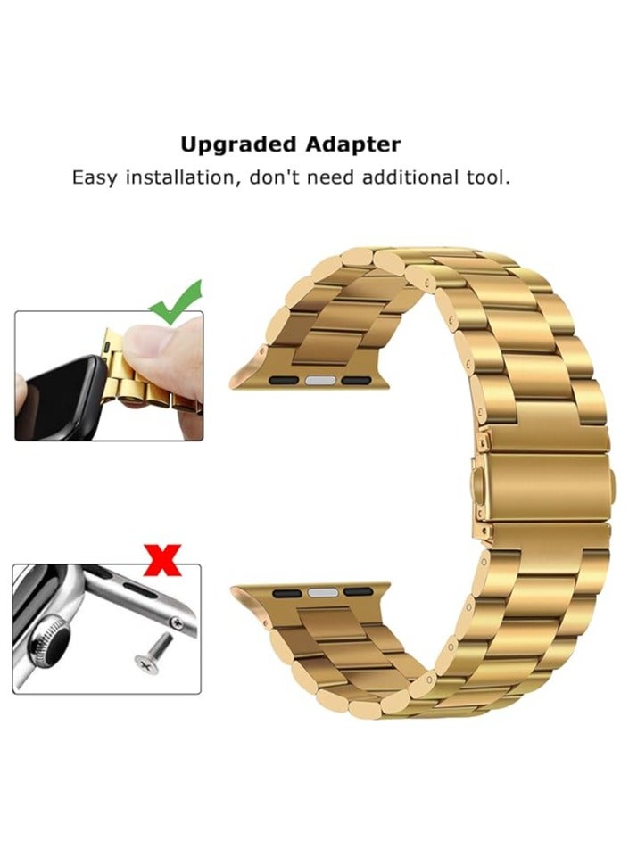Stainless Steel Metal Smartwatch Band Wrist Strap 42mm 44mm 45mm 49mm - Image 1