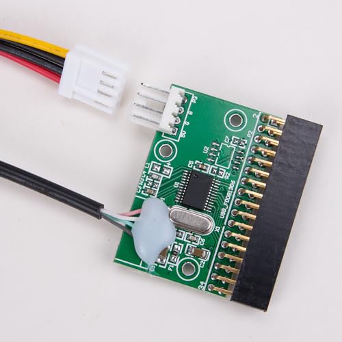 KOOBOOK 1Pcs 1.44MB 3.5" Floppy Drive Connector 34 PIN 34P to USB Cable Adapter PCB Board with Power Cable - Image 3