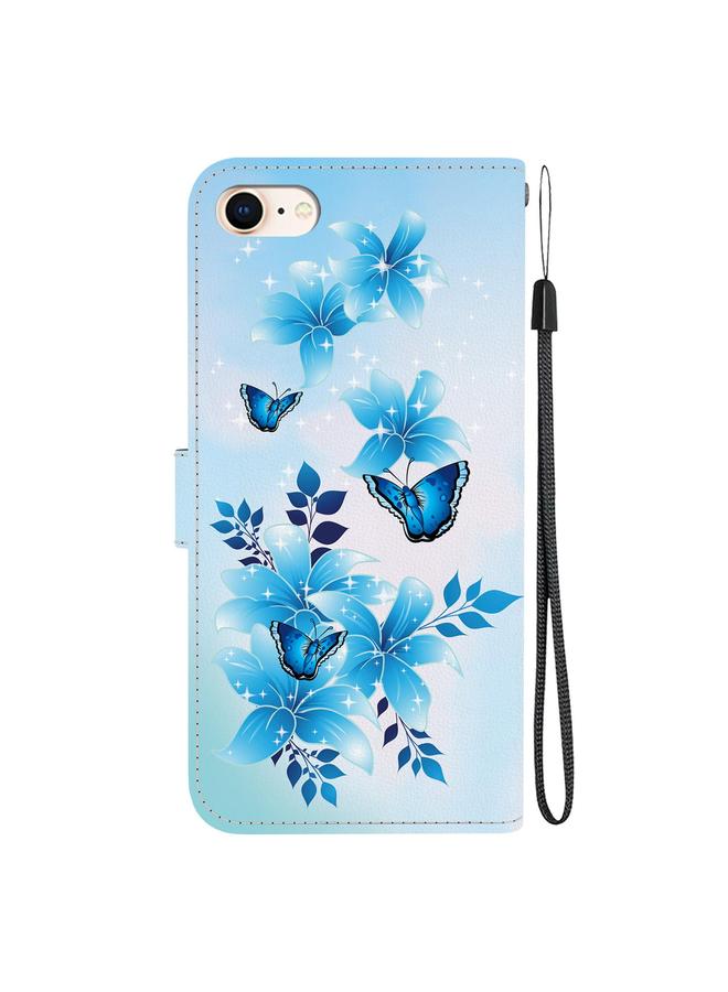 اس-توب جراب لهاتف iPhone 7 / 8 / SE 2022 جراب هاتف جلدي برسومات ملونة وملمس كريستالي - Image 3