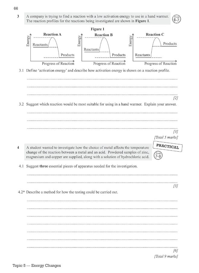 New GCSE Chemistry AQA Exam Practice Workbook - Higher