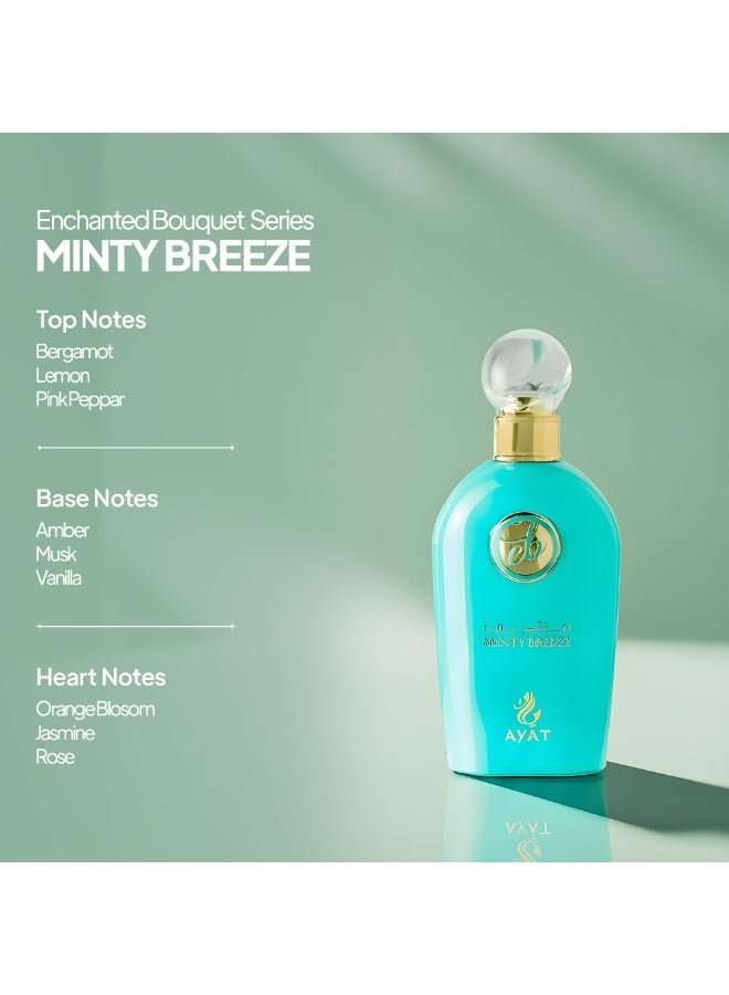 Ayat Perfumes Minty Breeze – Enchanted Bouquet Perfume Unisex | Fresh Citrus Floral | Eau de Parfum 100ml – Ayat Perfumes - Image 2