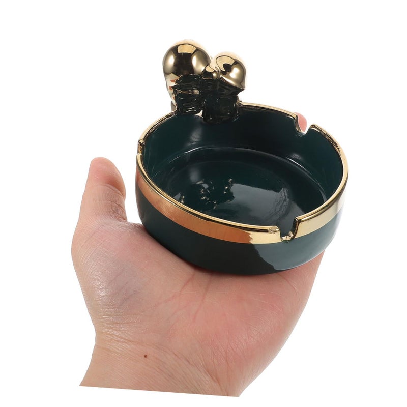 Ceramic Ashtray for Home and Car Portable Windproof Ash Holder Indoor Outdoor Use - Image 4