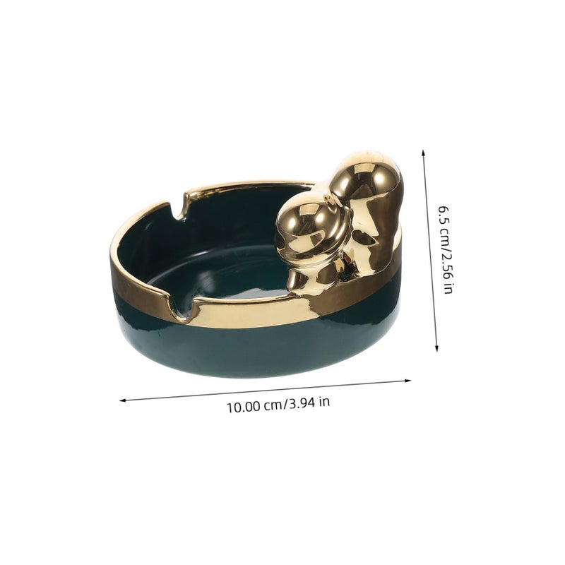Ceramic Ashtray for Home and Car Portable Windproof Ash Holder Indoor Outdoor Use - Image 3