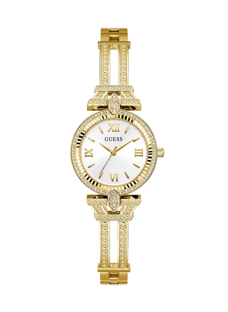 GUESS Delphine Women's Gold Tone Analog Quartz Stainless Steel Watch GW0864L2 - 28mm  - Image 1