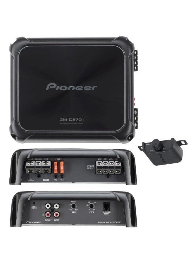 Pioneer GM-D8701 Mono 1600W Class-FD Car Amp, with Bass Boost Remote - Image 2