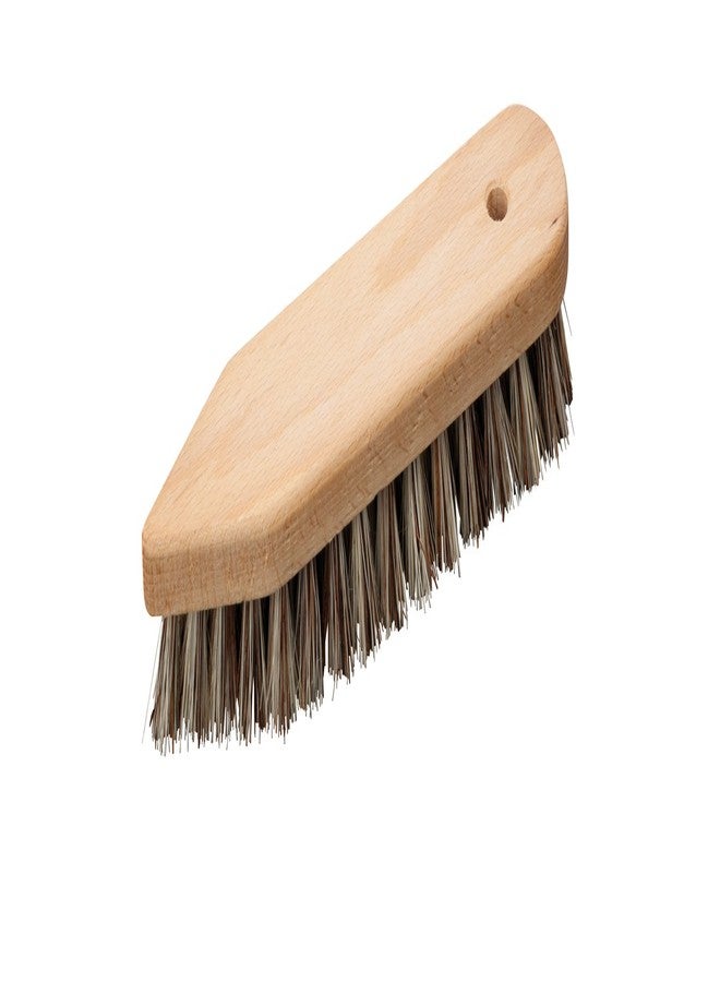 Redecker Pointed/Rounded Union Fiber Scrub Brush with Oiled Beechwood Handle, 8-1/4-Inches - Image 1