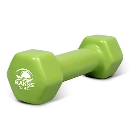 Kakss Cast Iron Vinyl Coated Dumbbells (1+1 = 2 KG) - Image 5