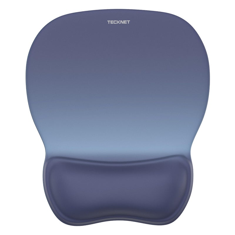 TECKNET Gel Mouse Pad with Wrist Rest, Ergonomic Office Mousepad with Wrist Support - Non-Slip & Smooth Surface Comfortable Desk Accessories Mat for Office, Gaming and Study - Gradient - Image 1