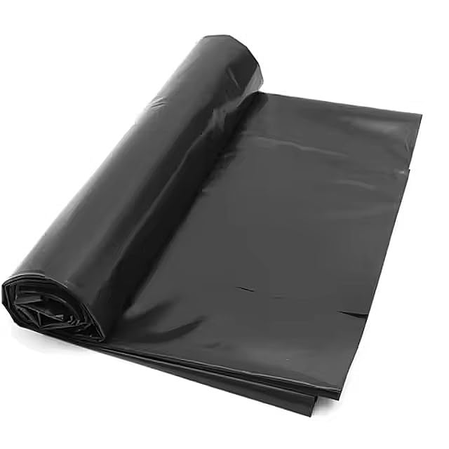 Blue Max Heavy-Duty Black Plastic Sheet – Waterproof, UV-Resistant, 12ft x 16ft – Ideal for DIY, Construction, Equipment Protection, Outdoor Use, Decking Underlay, Weed Barrier, Pond Liner, and Tarp - Image 2