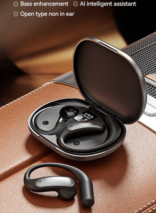 Bukela AI Language Translation Earbuds, Real Time in 144 Languages & Accents, 3 in 1 AI Translation Earbuds Portable Translator Device for Business Meeting Traveling (Black) - Image 1