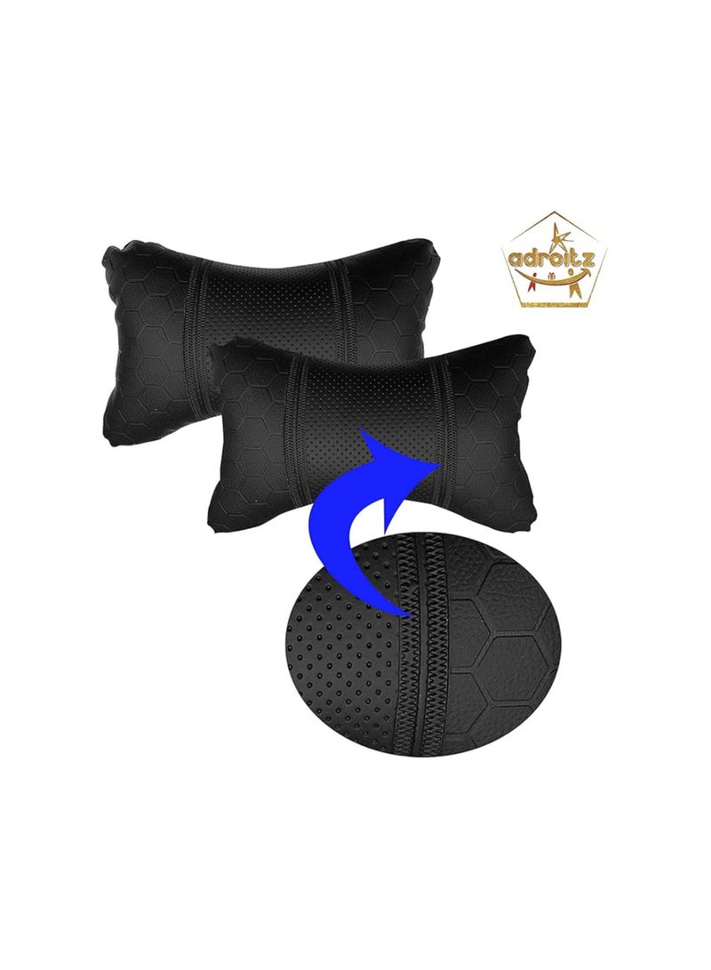 Adroitz Adroitz Car Cushion Set for Universal in Black (Set of 2) - Image 3