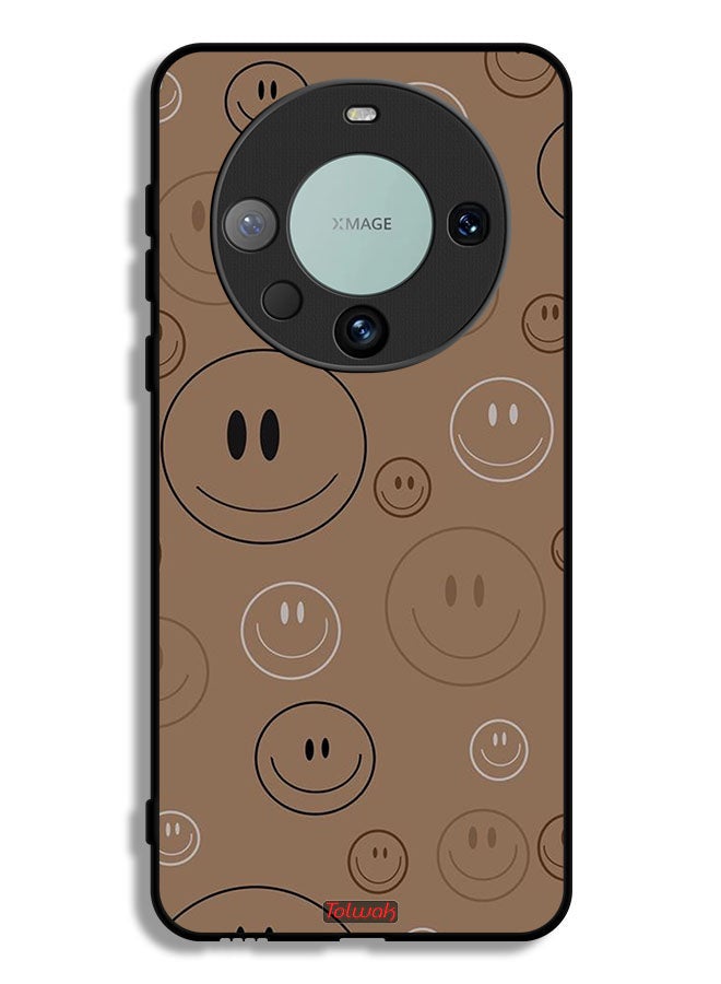 Tolwak Huawei Mate 60 Pro Protective Case Cover Smiley Faces Pattern - Image 1
