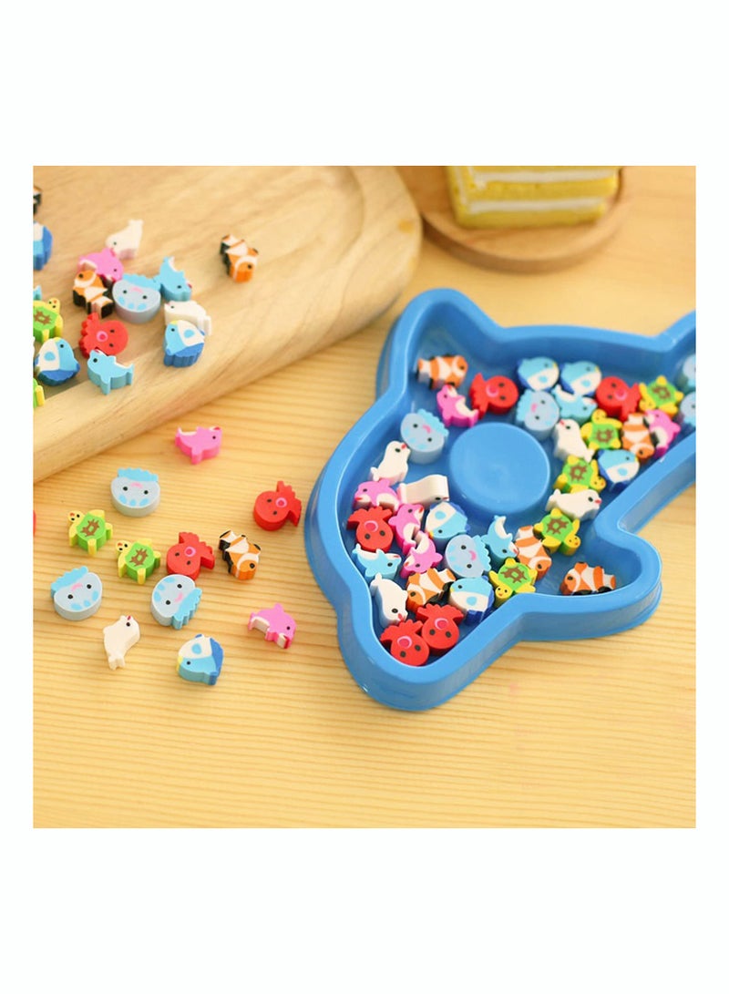 4Pack Adorable Animal Mini Erasers for Kids, Fun Desk Pets, Small Pencil Erasers, Suitable School Supplies & Prize Gifts for Students - Image 5