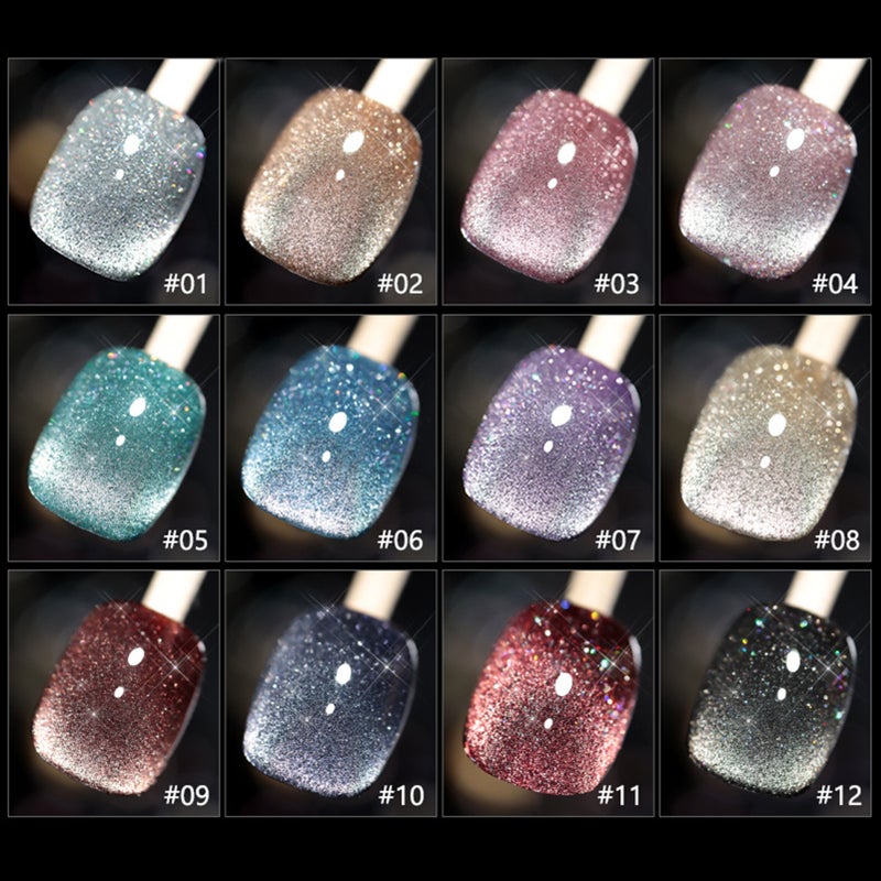 ANNIES Cats Eye Reflective Glitter Nail Glue Fashion Sparkling Diamond Nail Glue DIY Nail Art Fingernail Decoration - Image 5