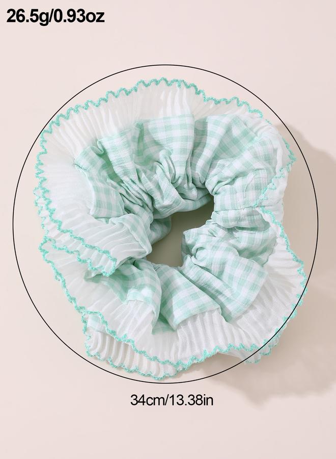 Take Two Plaid Hair Scrunchie - Image 4
