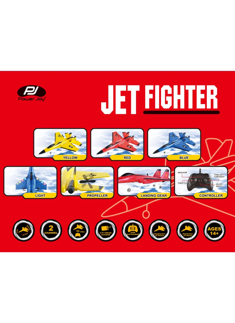 Power Joy Powerjoy Remote Control Jet Fighter 2.4G, Assorted 1 Piece (Color May Vary) | 100meters Flying Range | Gift for Kids  - Image 5