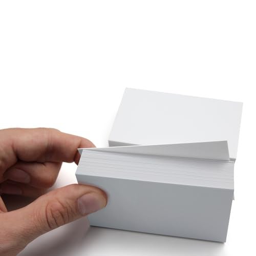 YIXUNHL 100 Sheets blank cardstock 2 x 35 In Heavy Weight business Card Stock 350gsm130lb Learning Card Note Card Thank You Inserts Gift Tags Paper Crafts Write Draw DIY 2X35 Inches - Image 1
