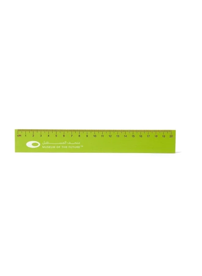 Museum of the Future MOTF BAMBOO RULER GRN