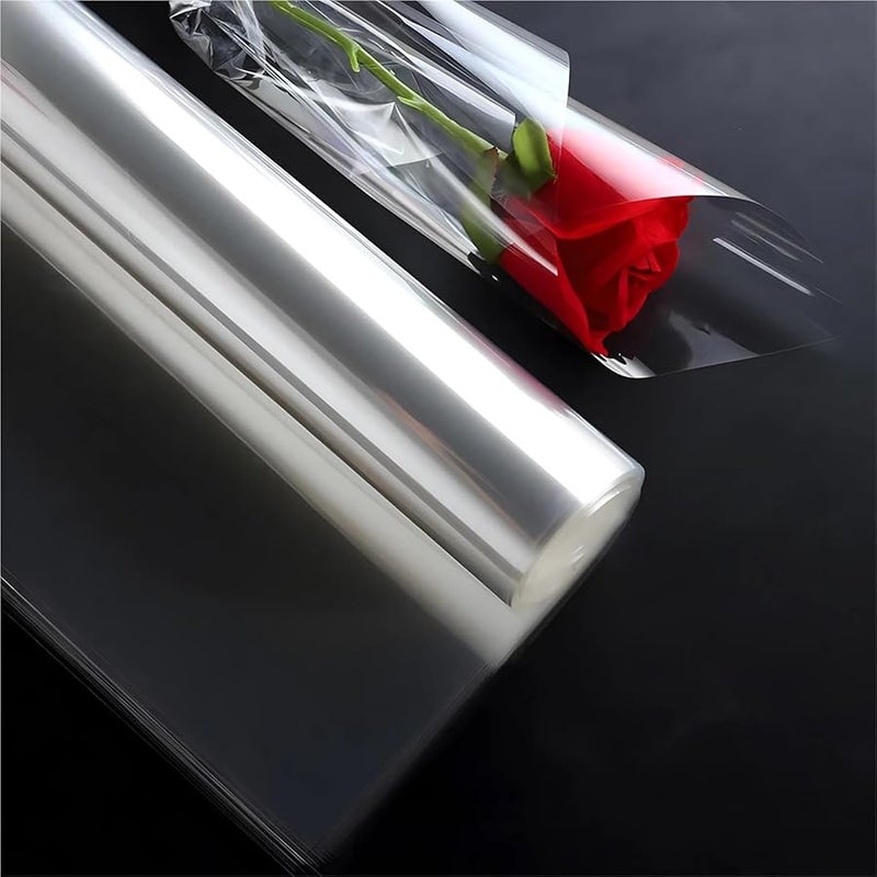 غلاف فيلم PVC من السيلوفان الشفاف لفة لتغليف سلال باقات الزهور الهدايا ورق تغليف حرف يدوية DIY مقاس 3 متر قطعة واحدة لون 03 - Image 5