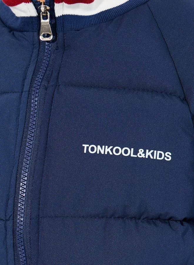Styli Styli Contrast Trim Side Pocket Quilted Jacket