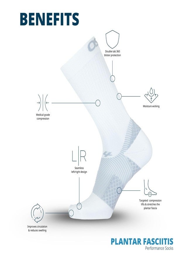 OS1st Plantar Fasciitis Socks FS4, Plantar Fasciitis Relief, Arch Support and Overall Foot Health (Crew, Black, Large) - Image 5