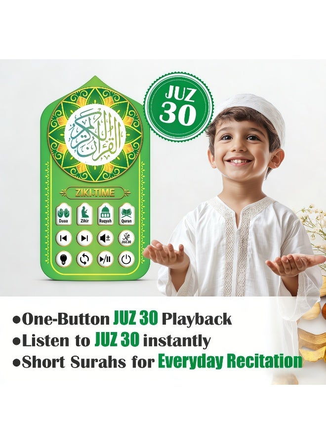 ZIKI TIME Plug-in Quran Speaker with 71 Complete Surahs, 24H Continuous Ruqyah & Zikr Playback, 6-Color LED Night Light, Saudi Arabia EU Plug, for Muslim Families, Bedroom, Mosque, Eco-Friendly ABS Material, All Ages - Image 3