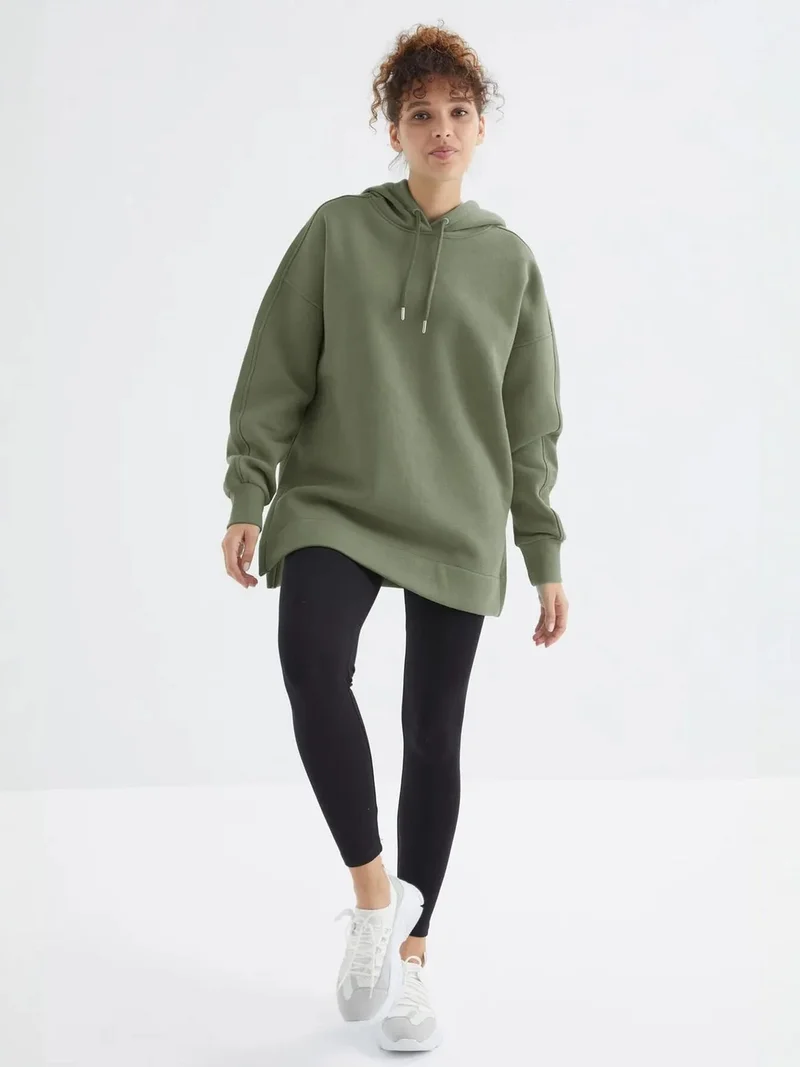 TOMMYLIFE TOMMY Oversized Hooded Sweatshirt With Pocket