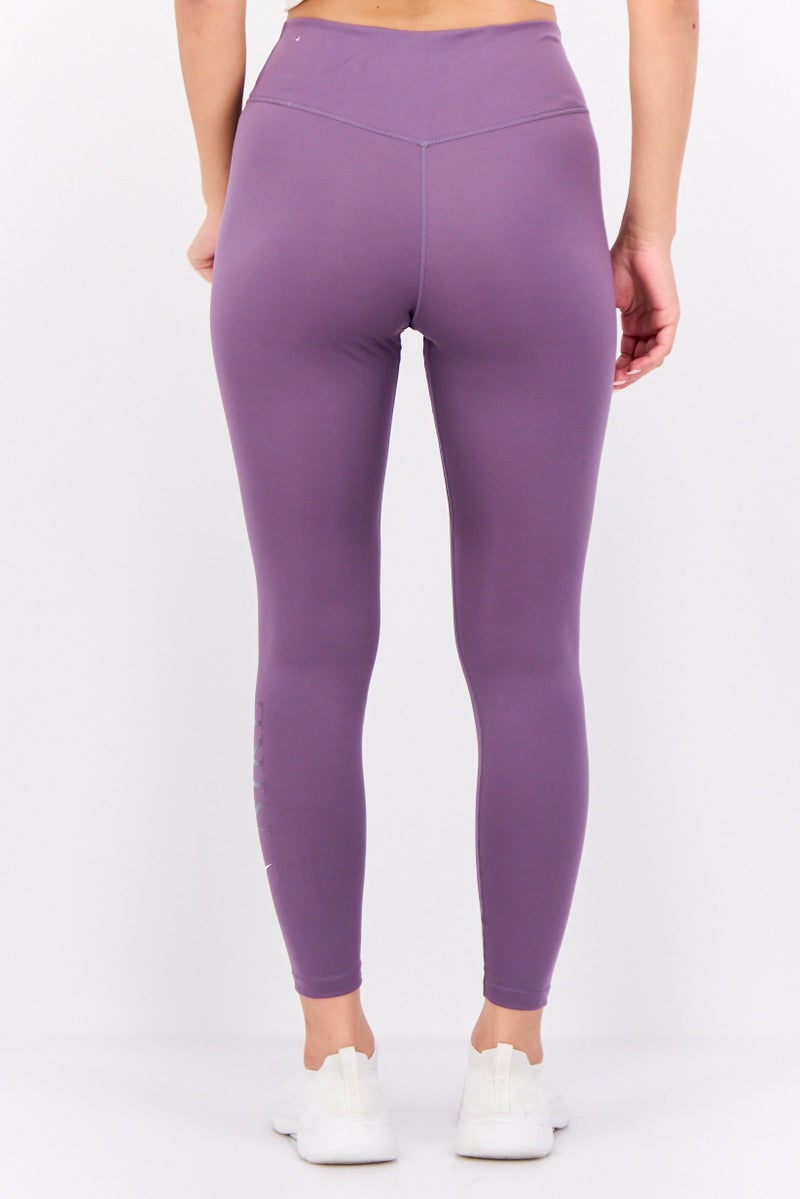 Nike Women Dri-Fit Training 7/8th Leggings, Purple - Image 4