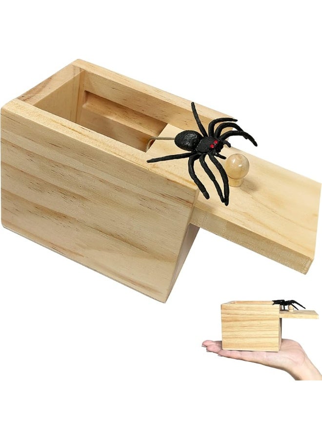Jishi Prank Gift Box with Spider Surprise  Hilarious Gag for Adults Kids  Wooden Prank Box for Cash Gifts Christmas Stocking Stuffers - Image 4