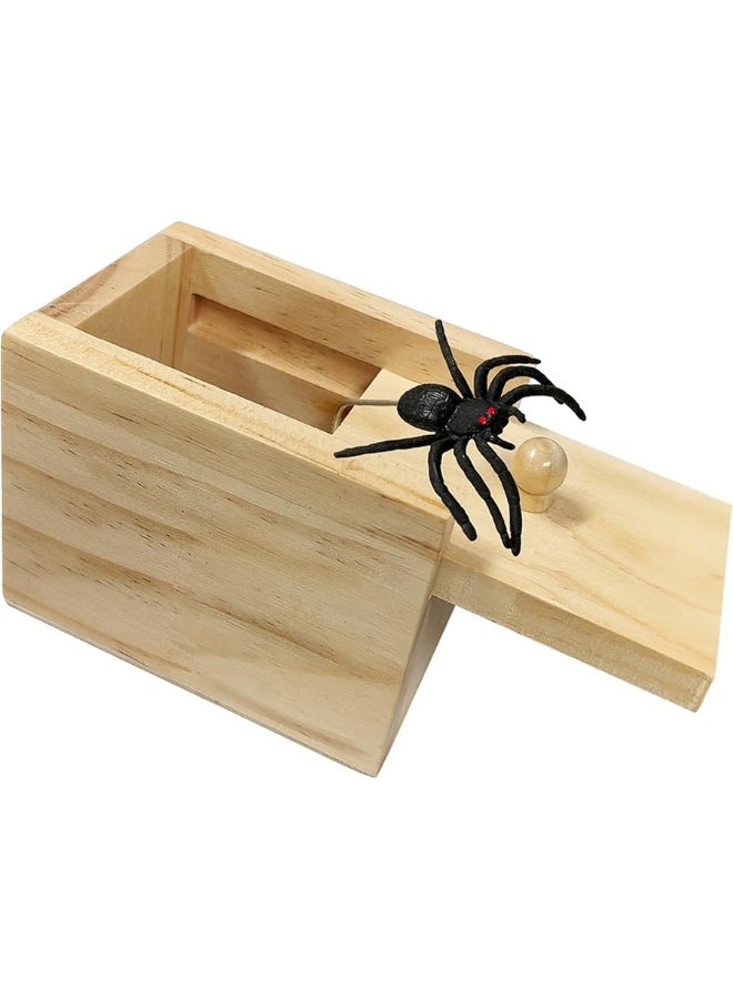 Jishi Prank Gift Box with Spider Surprise  Hilarious Gag for Adults Kids  Wooden Prank Box for Cash Gifts Christmas Stocking Stuffers - Image 5