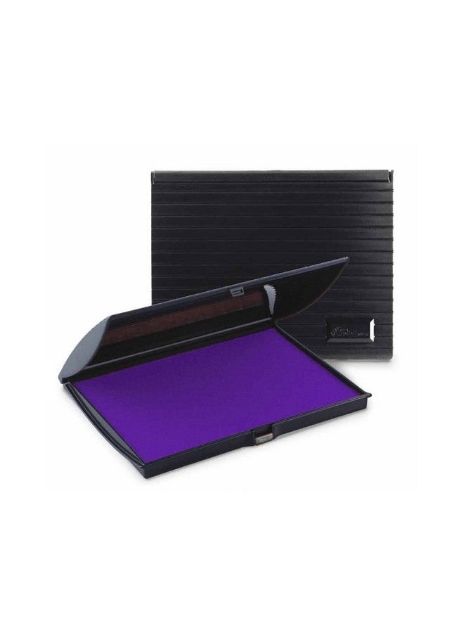 Uimprint Large 5'' x 7'' Felt Rubber Stamp Ink Pad, Purple - Image 1