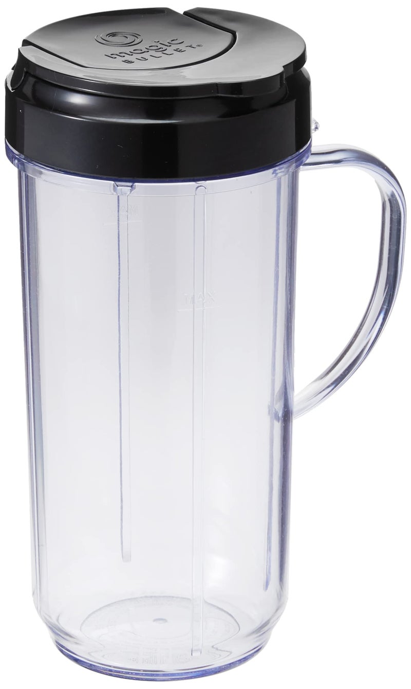 Magic Bullet كوب السفر سحري 22 أونصة مع غطاء قابل للطي، أسود - Image 3