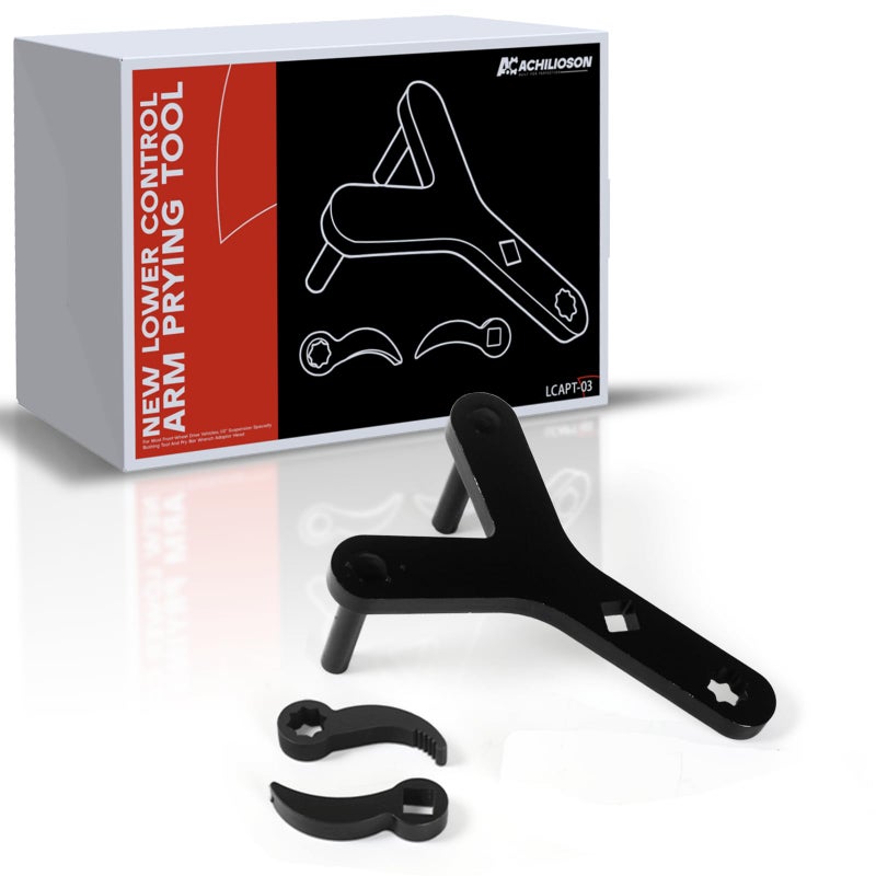 Achilioson Lower Control Arm Prying Tool Kit,for Control Arm and Suspension Removal,Suitable for Most Front-Wheel Drive Vehiclesï¼Œ1/2" Suspension Specialty Bushing Tool and Pry Bar Wrench Adaptor Head - Image 1
