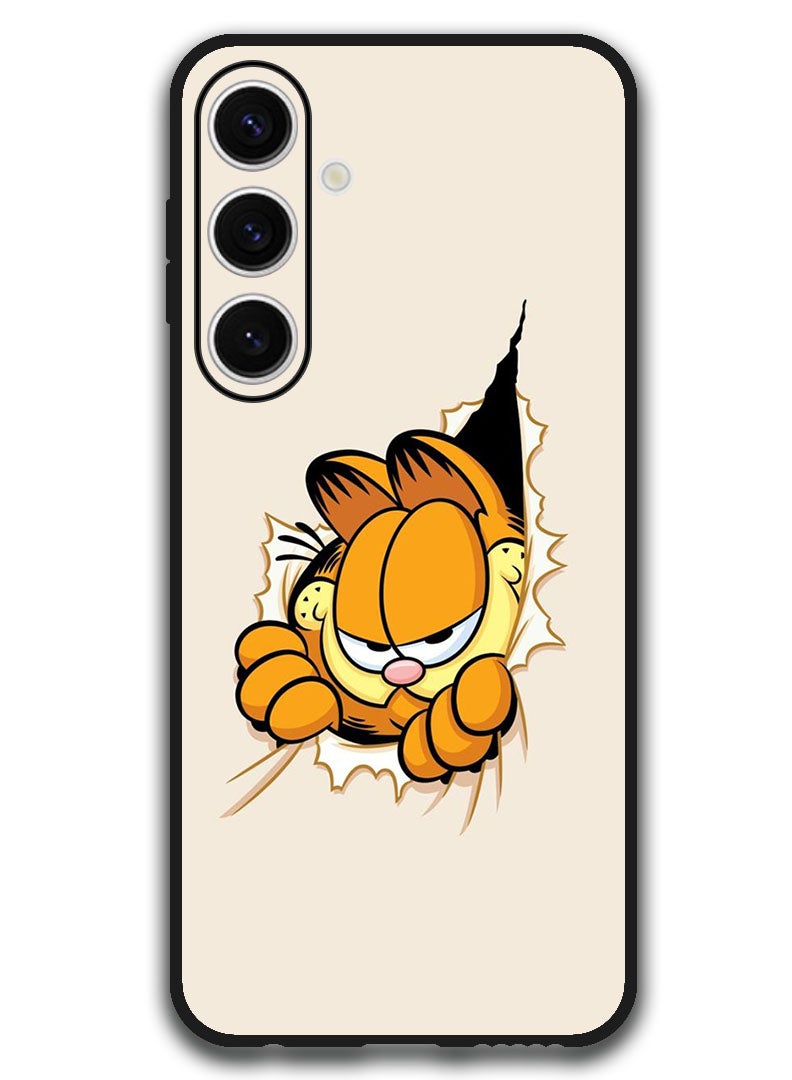 Theodor Protective Case Anti Scratch Shock Proof Bumper Cover For Samsung Galaxy S24 FE Cat Peeping - Image 1