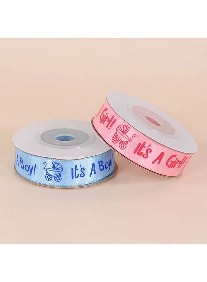 10 Yard Pink Blue Satin Ribbon For Gender Reveal Baby Shower Party Decorations - Image 4