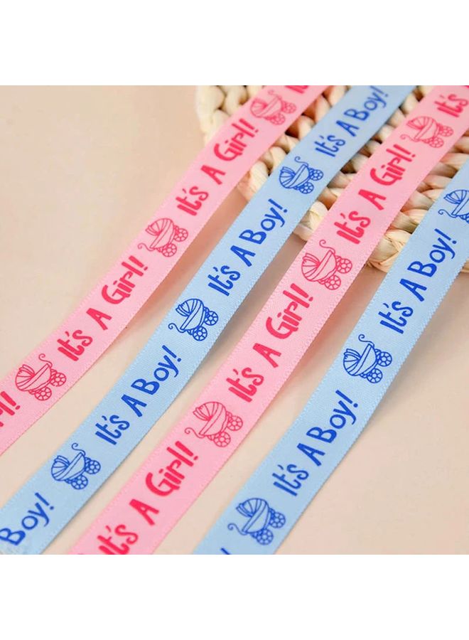 10 Yard Pink Blue Satin Ribbon For Gender Reveal Baby Shower Party Decorations - Image 3
