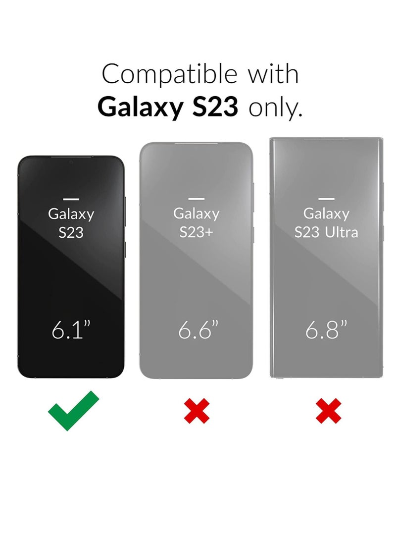 MIGOFAST Magnetic Case for Samsung Galaxy S23, Slim Bumper Clear Back Case Compatible with Magsafe Card Wallet & Wireless Charger Shockproof Magsafe Magnet Liquid Silicone Back Cover for Samsung Galaxy S23 5G  - Image 2