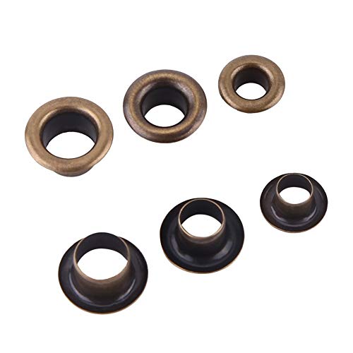 Hilitand 100pcs Metal Eyelets Kits, Small Grommets with Washers Fastener for Leather Craft DIY Sewing(6mm) - Image 4