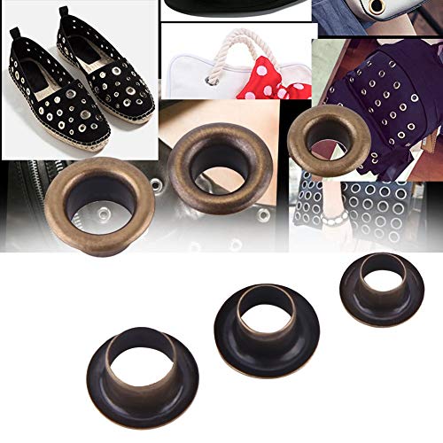 Hilitand 100pcs Metal Eyelets Kits, Small Grommets with Washers Fastener for Leather Craft DIY Sewing(6mm) - Image 3