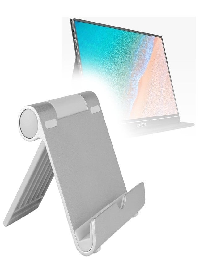 BoxWave Stand and Mount Compatible with ARZOPA Portable Monitor S1 Table (15.6 in) - VersaView Aluminum Stand, Portable, Multi Angle Viewing Sturdy - Image 1
