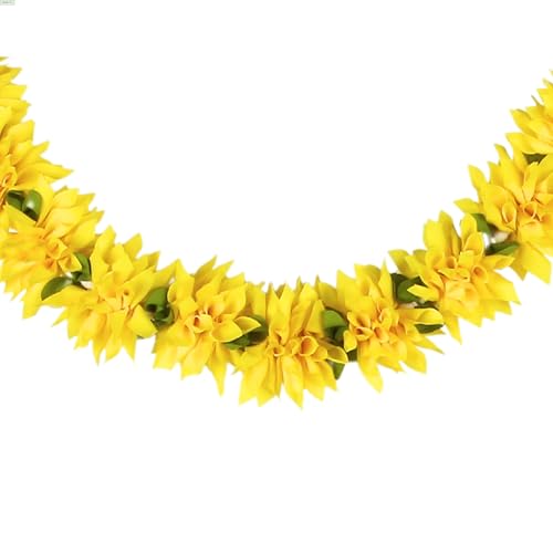 Daedal Crafters Jasminum Door Set Toran for Main Door Entrance, Reusable Thoran for Mandir & Living Room Décor, Bandarwal for Festival Decoration, Flower Hanging for Home Décor (40x18 inch) - Image 4