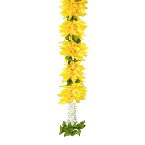 Daedal Crafters Jasminum Door Set Toran for Main Door Entrance, Reusable Thoran for Mandir & Living Room Décor, Bandarwal for Festival Decoration, Flower Hanging for Home Décor (40x18 inch) - Image 5
