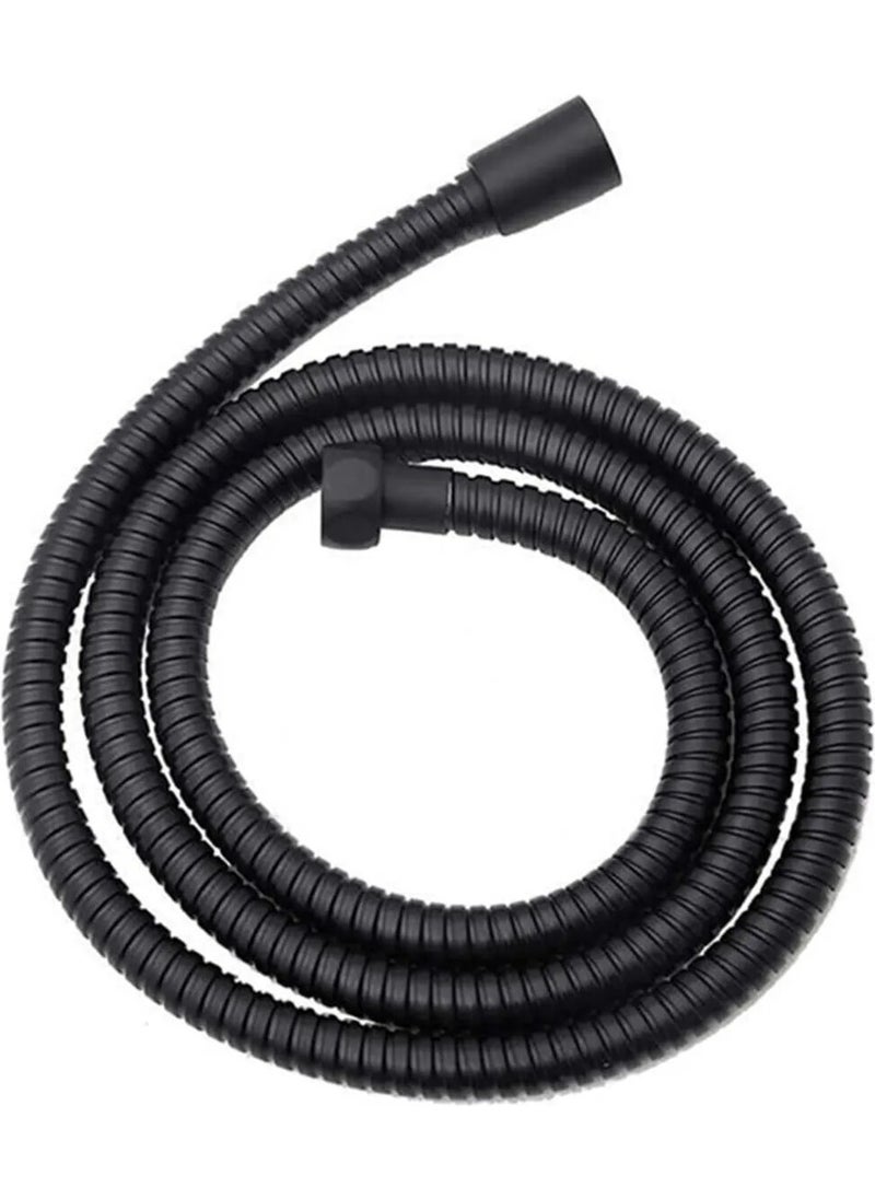 Markafox Black Bathroom Shower Hose Flexible Break-Free Bath Hose 150CM  - Image 1