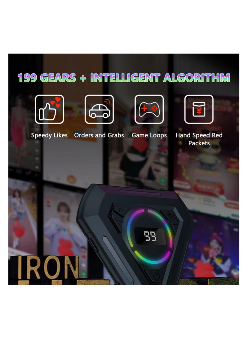 SYOSI Auto Clicker for iPhone and Android – Silent Screen Tapper for TikTok, Gaming, Live Broadcasts, and Multi-Platform Tasks, Portable with Adjustable Click Speed and Strong Suction Cups - Image 5