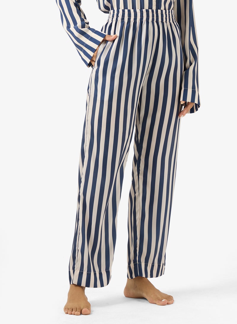 Ginger Stripe Oversize Fit Shirt & Pyjama Set - Image 4